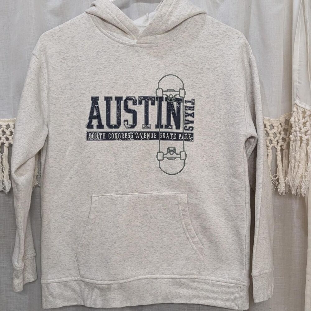 Austin Skate Park Kids M 10-12 Oatmeal Hoodie